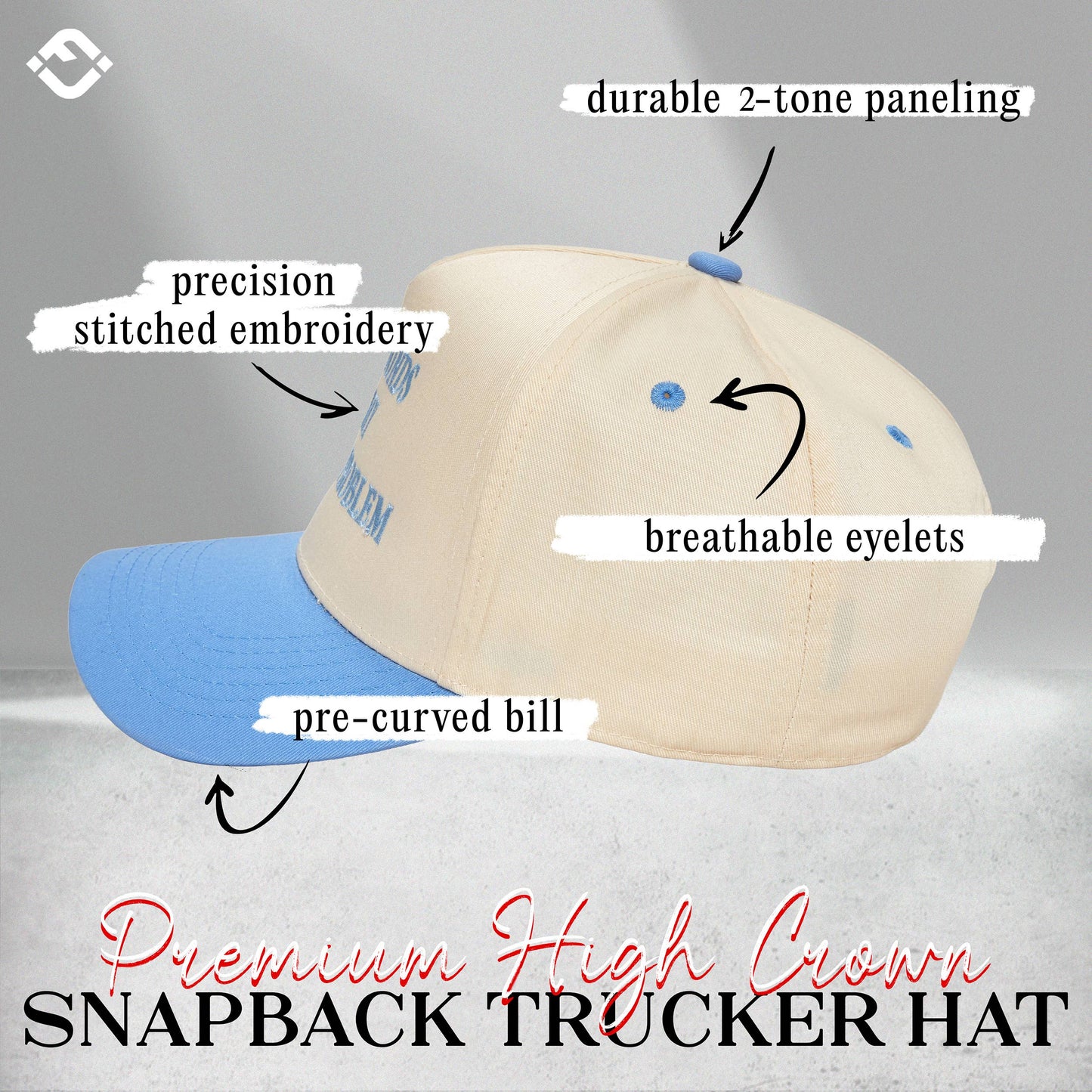 Sounds Like My Husband's Problem Denim/Beige Cap