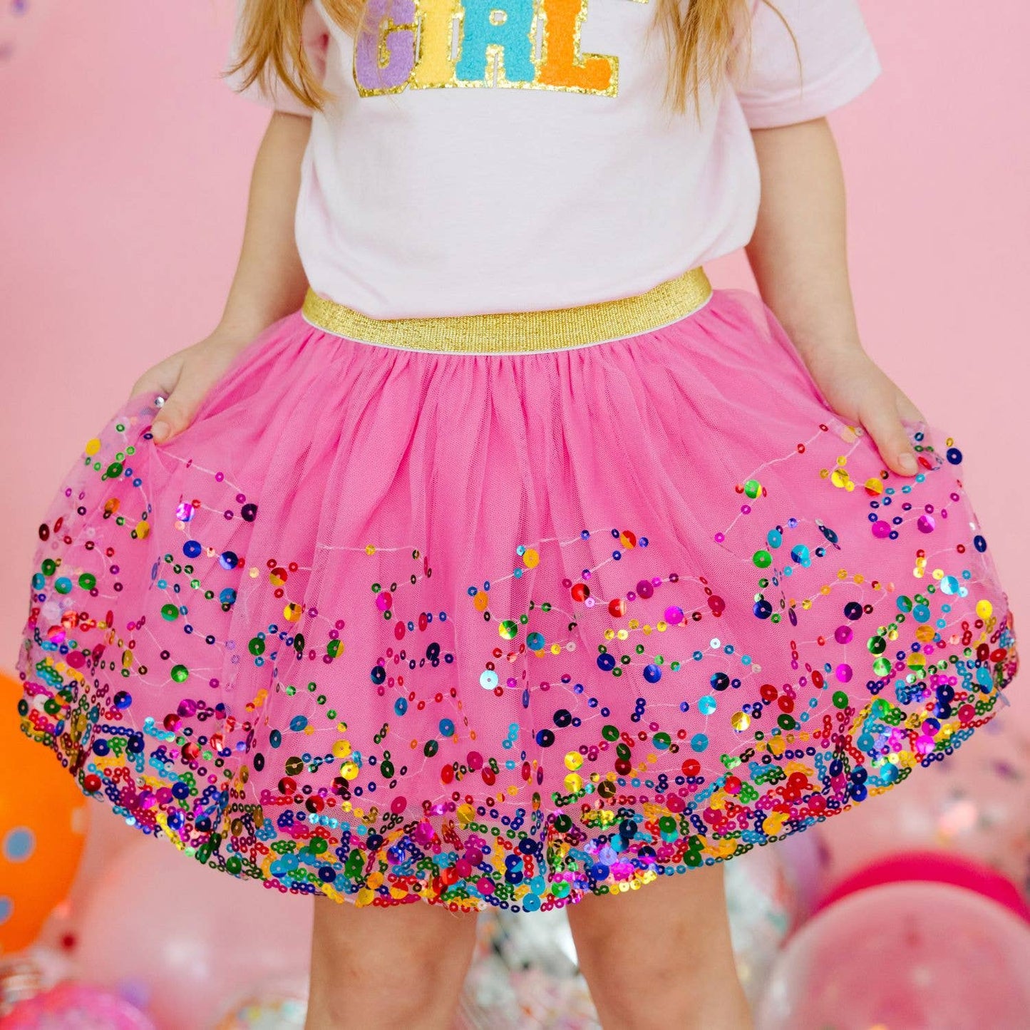 Raspberry Confetti Girls Tutu