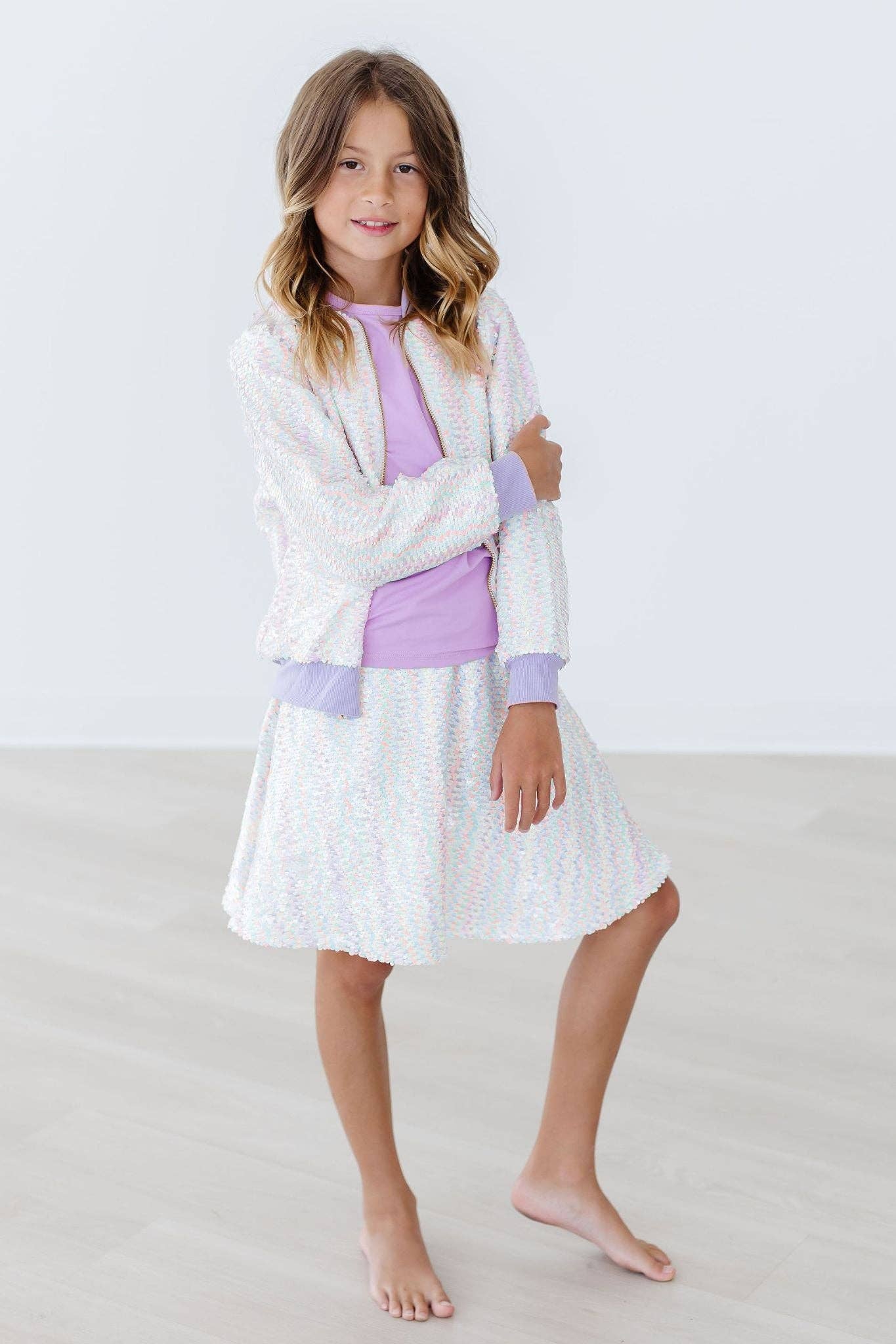Unicorn Flip Sequin Girls Jacket