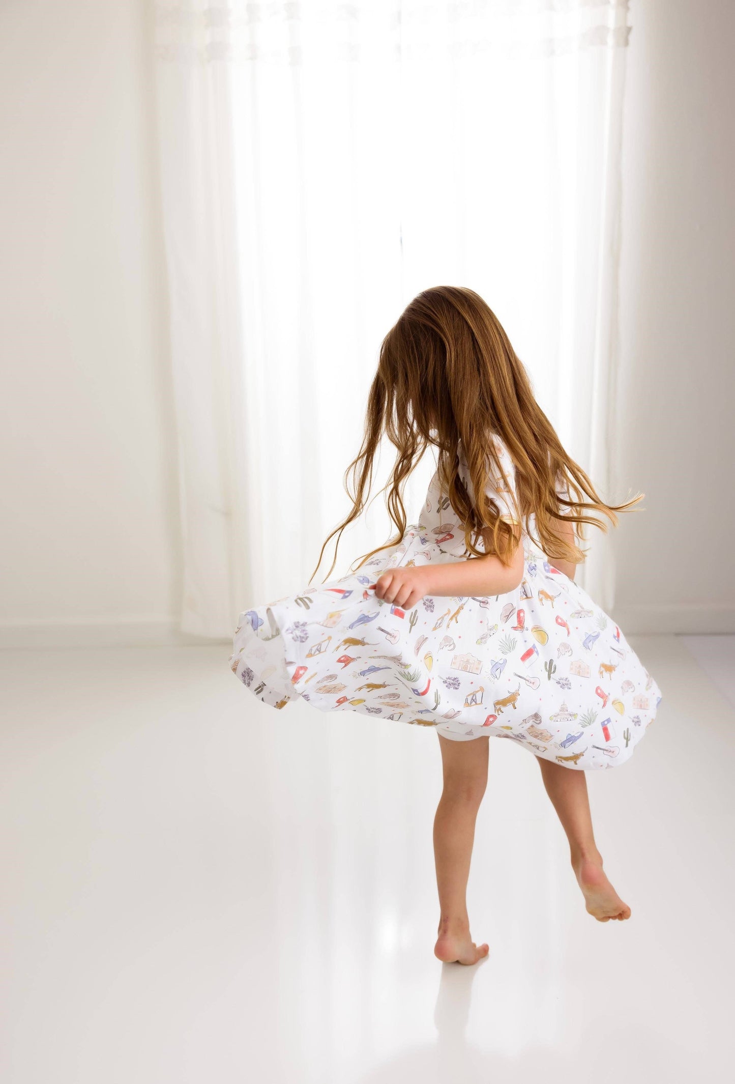 Girls Texas Organic Cotton Twirl Dress