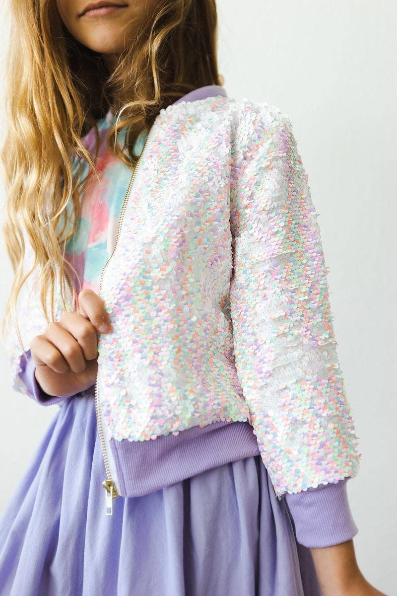 Unicorn Flip Sequin Girls Jacket