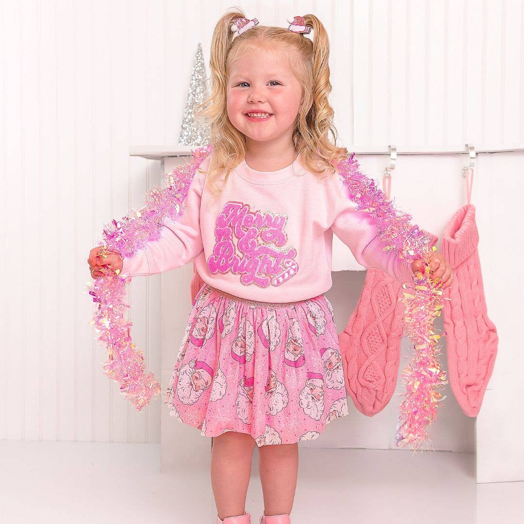Retro Santa Christmas Tutu Skirt - Dress Up - Kids Clothing: 0-12M