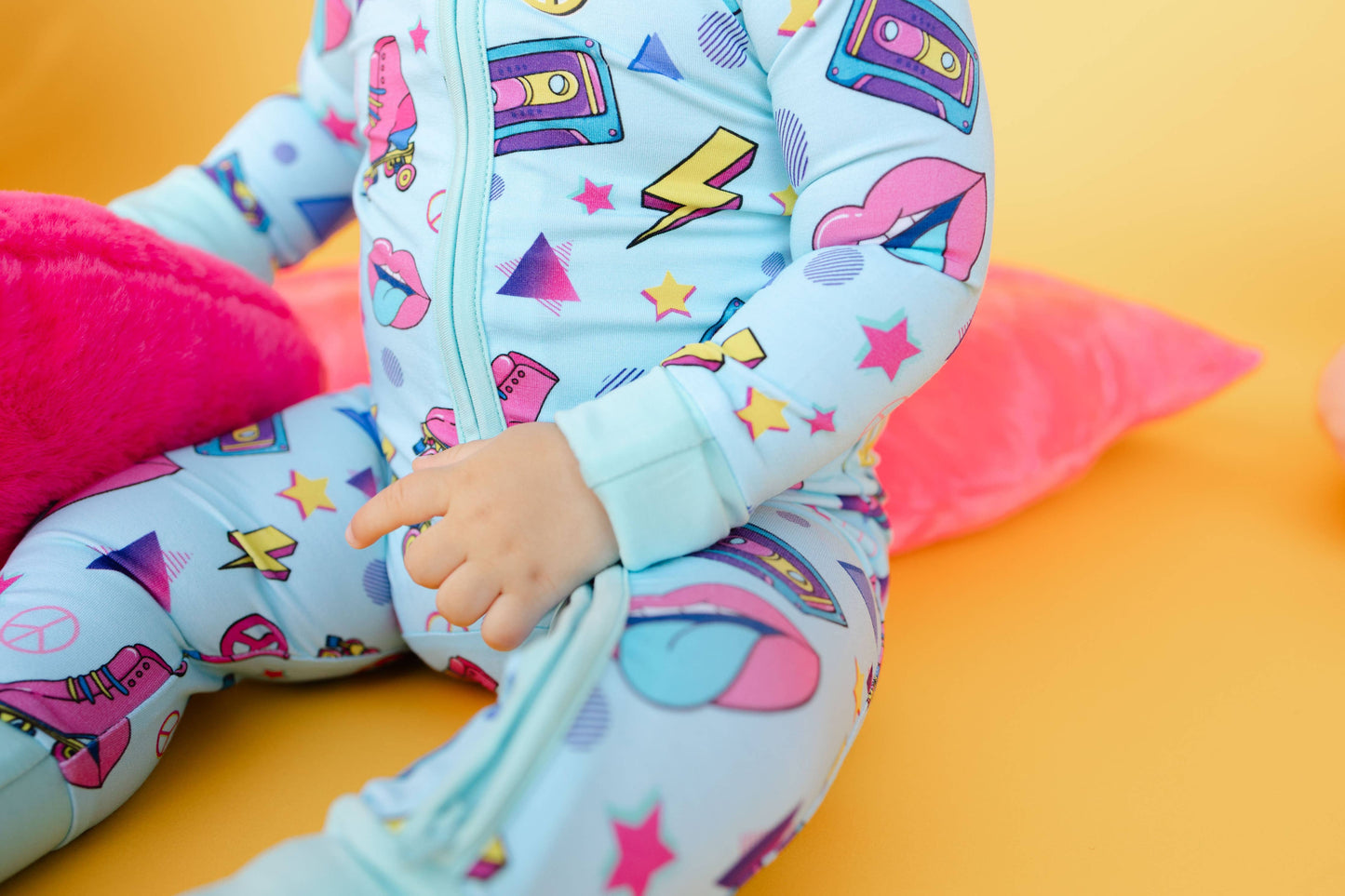 Baby Girl Neon Dreams Convertible Zippy Pajamas