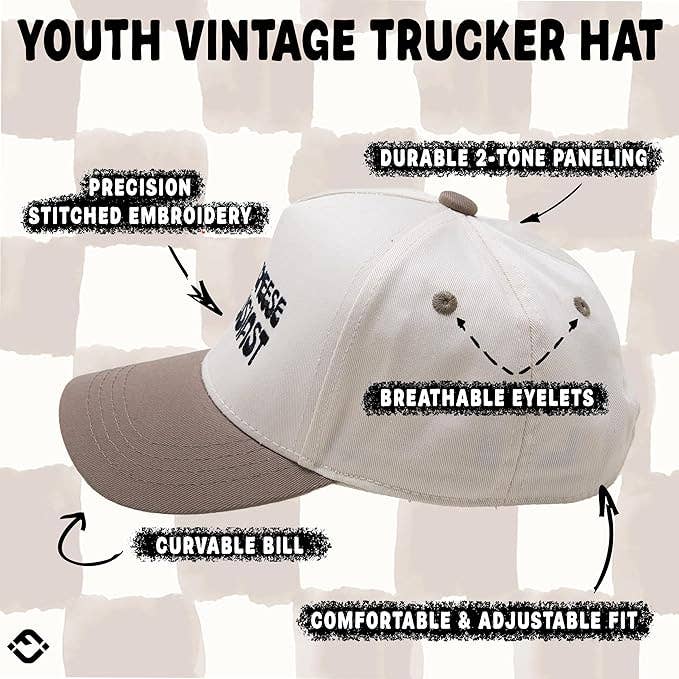 Kids/Baby Mac & Cheese Enthusiast Hat- Khaki/Beige