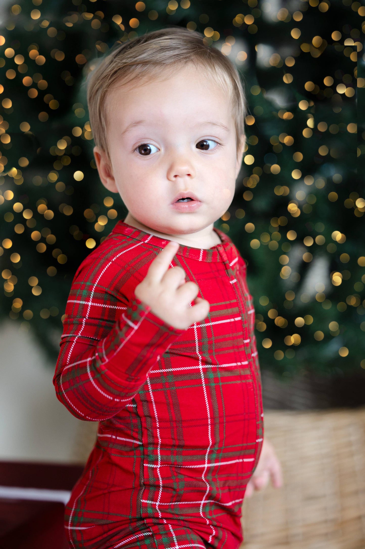 Baby Holly Jolly Plaid Convertible Zippy Pajamas