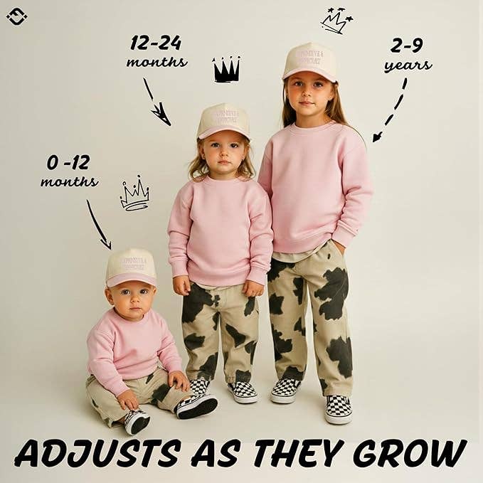 Kids 2-Tone Cap: Expensive & Difficult- Rose/Beige