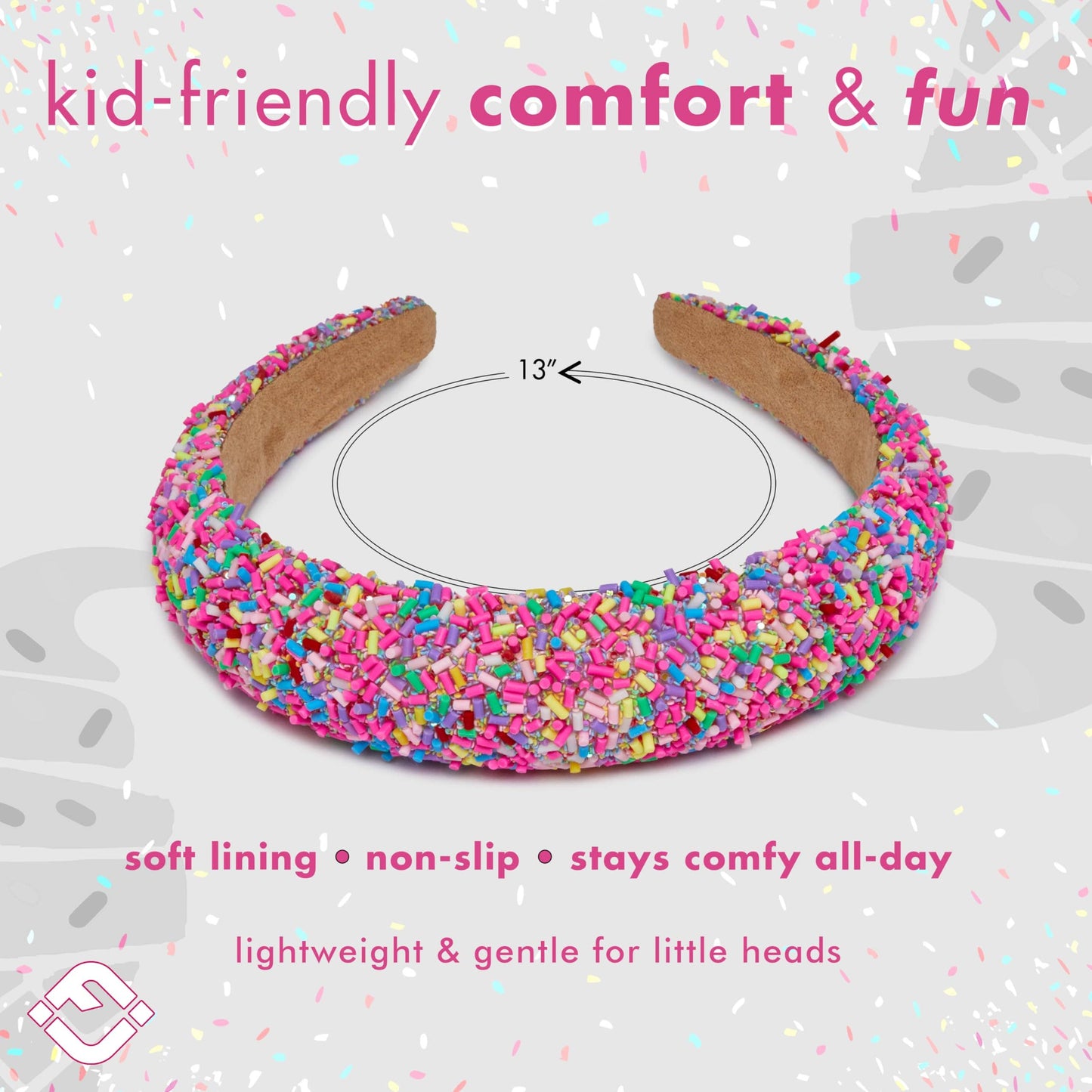 Sprinkle Girls Headband - Candy Pink
