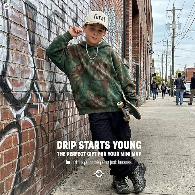 Kid/Baby Feral Wood Camo/Beige Hat