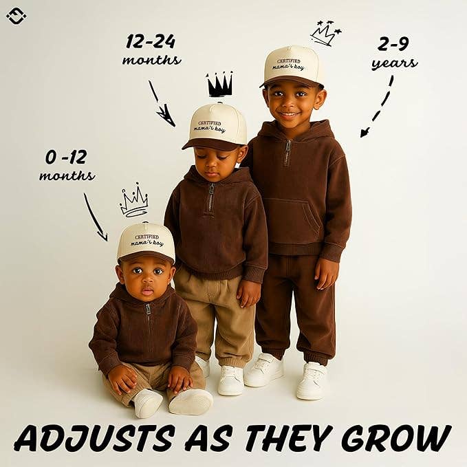 Kids Certified Mamas Boy Brown/Beige Cap
