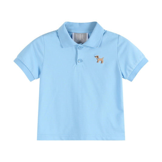 Blue Puppy Boys Polo Shirt