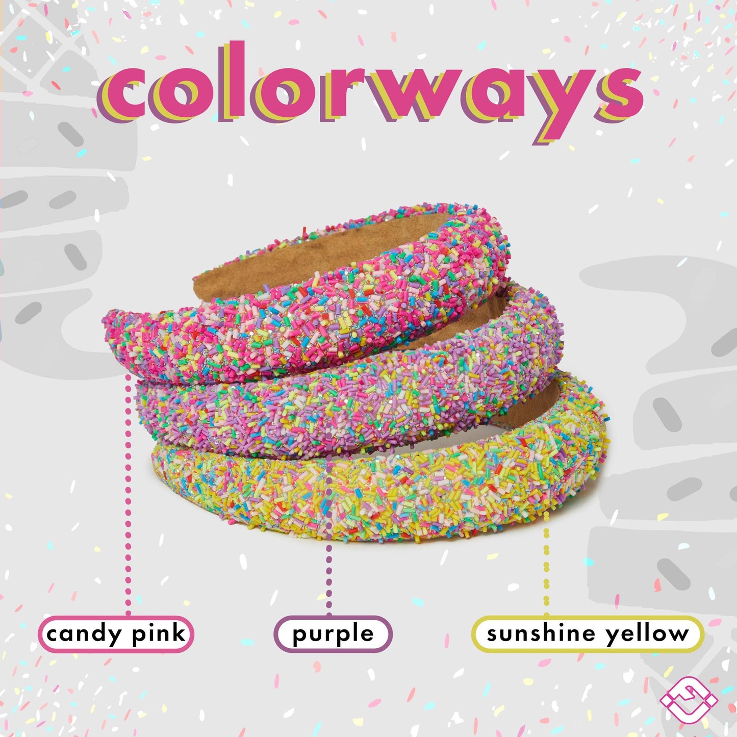 Sprinkle Girls Headband - Candy Pink