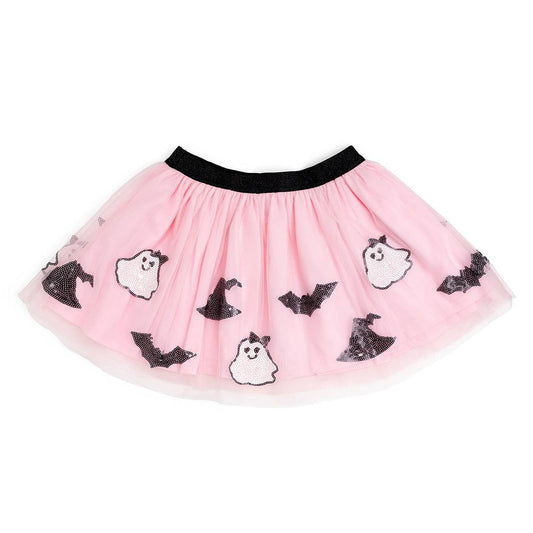 Spooky Babe Sequin Halloween Tutu Skirt