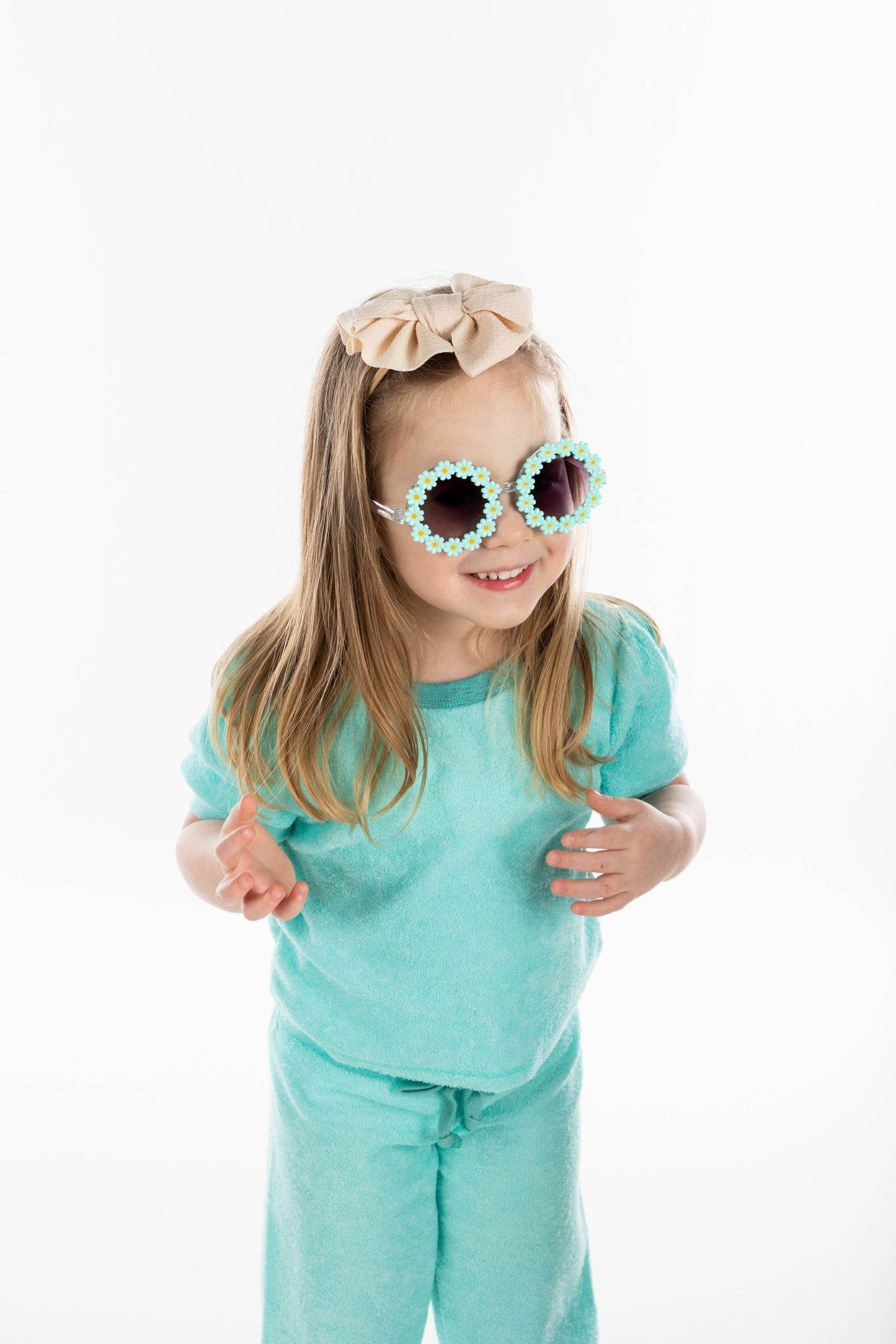 Round Daisy Flower Kids Sunglasses