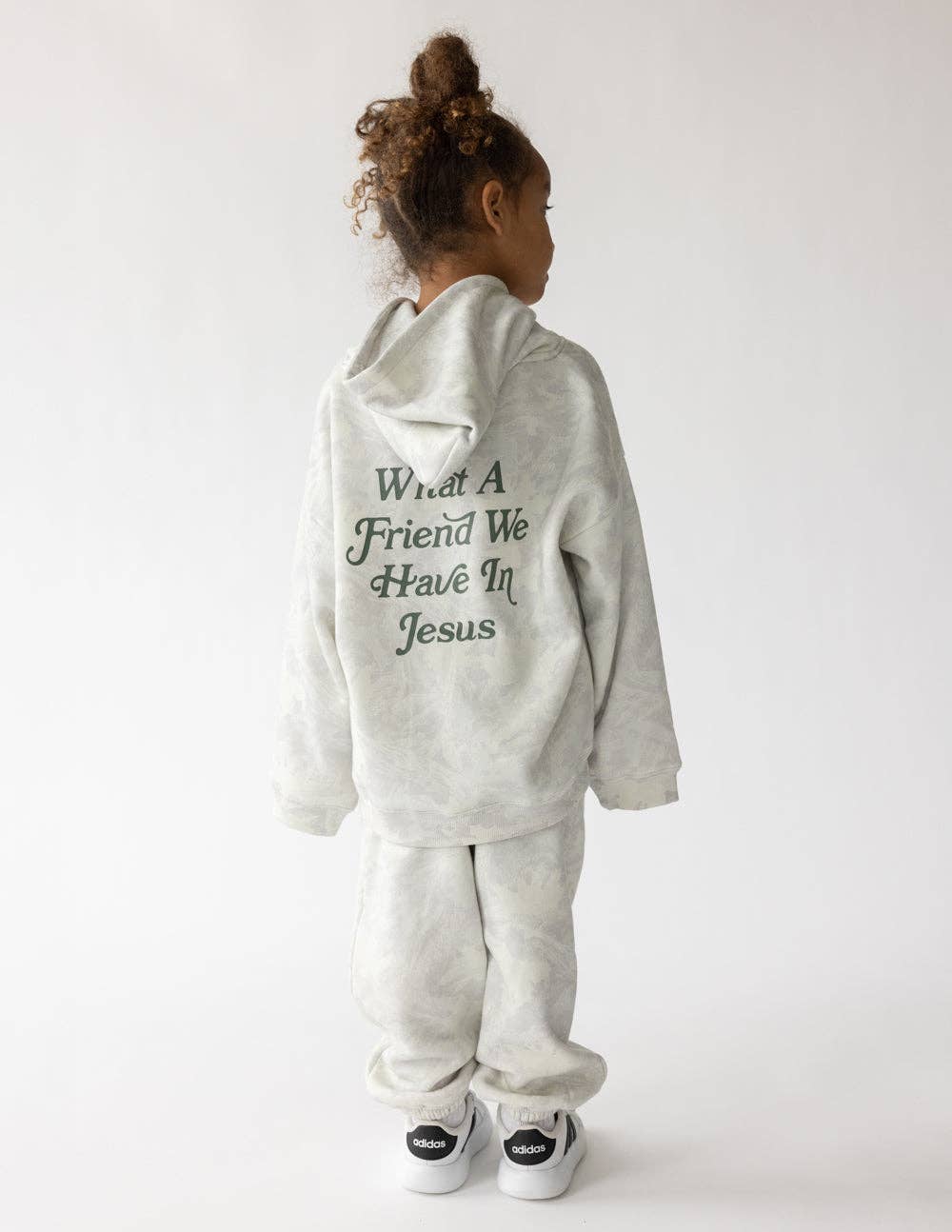 What a Friend in Jesus Floral Camo Kids Hoodie