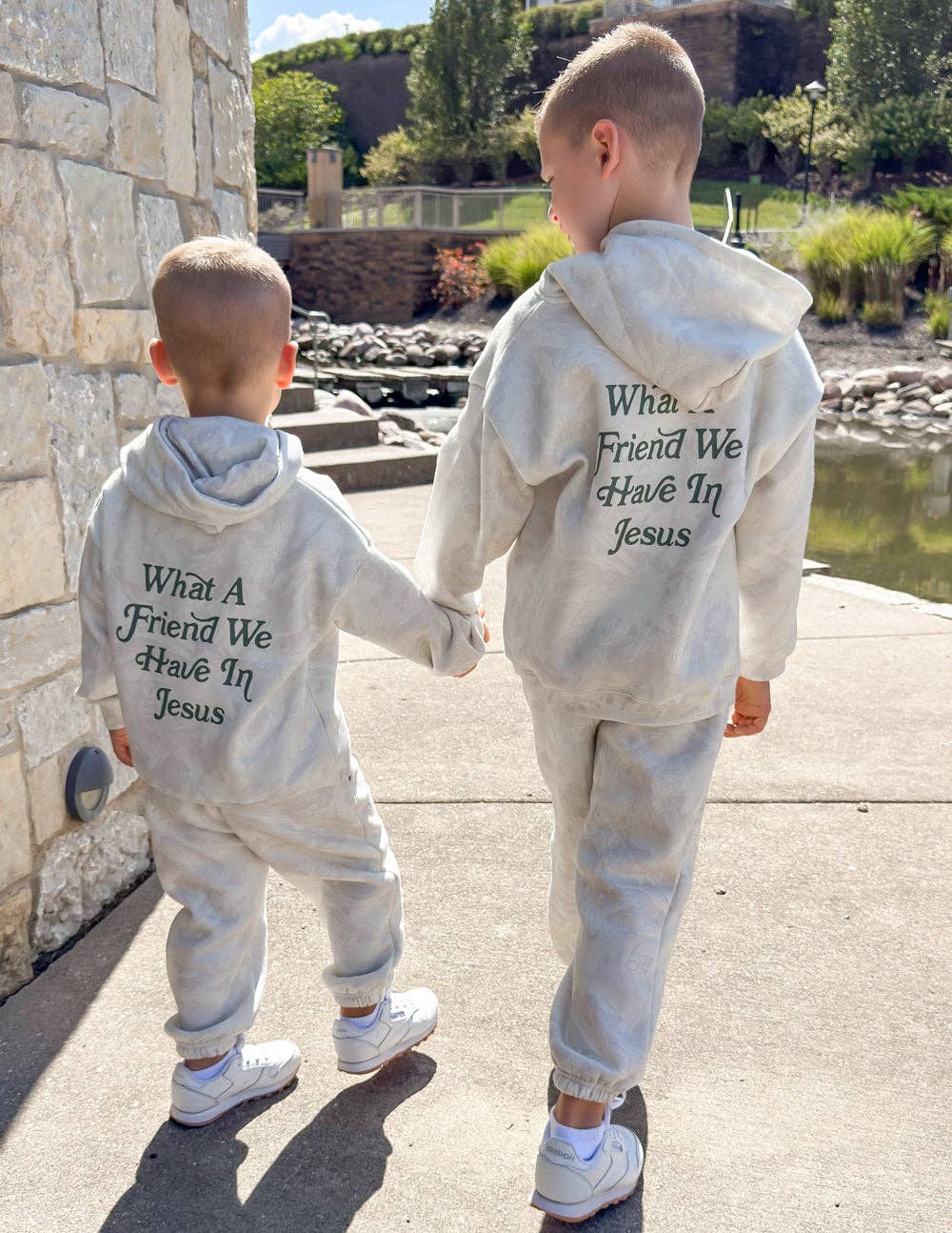 What a Friend in Jesus Floral Camo Kids Hoodie