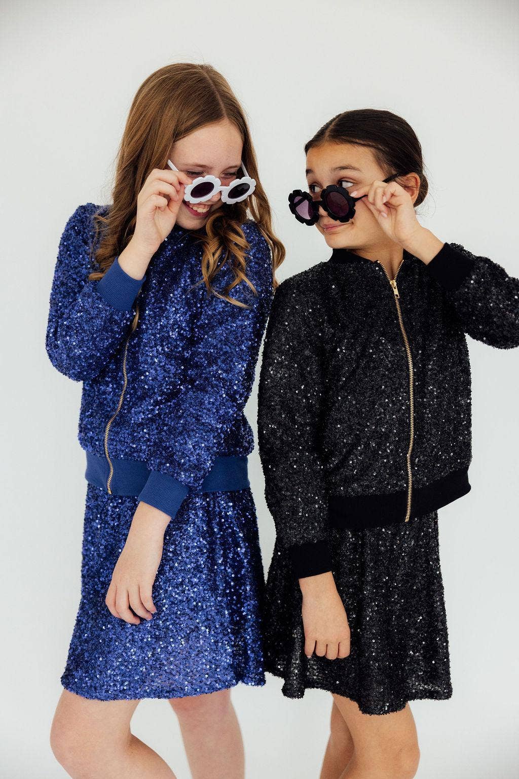 Girls Black Sequin Jacket