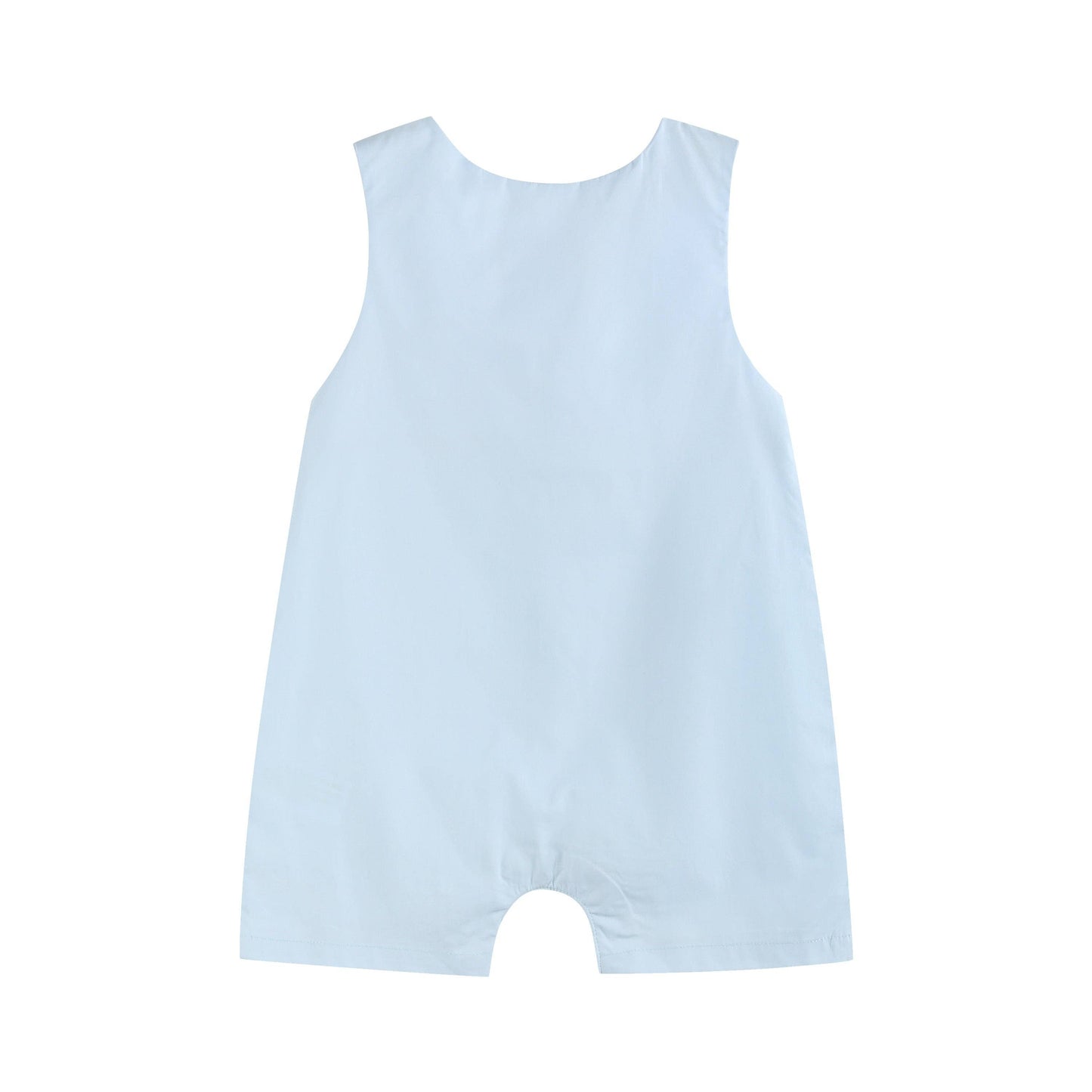 Blue Birthday Boy Smocked Overalls