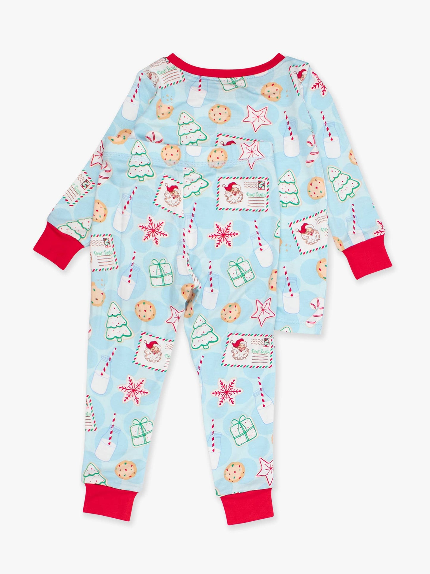 Blue Santa Sweets Christmas Pajama Set