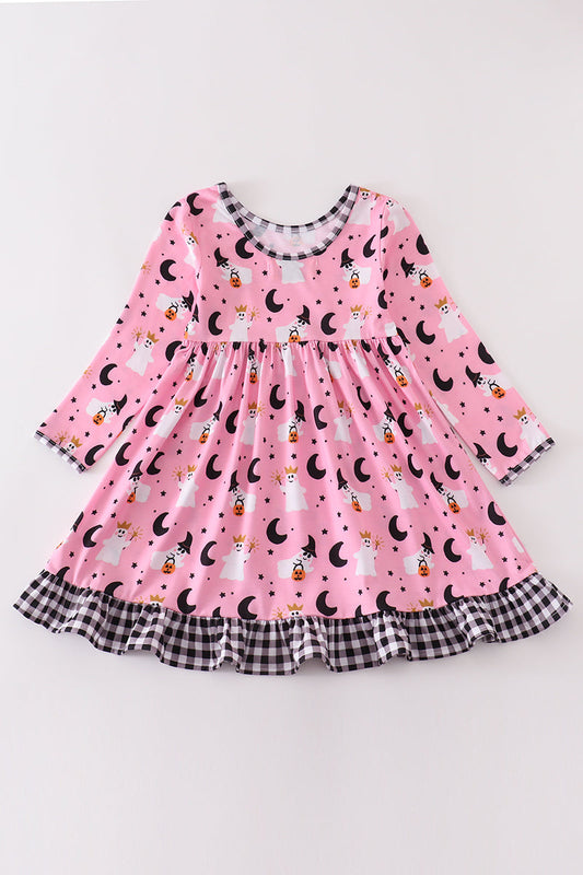 Crowned Ghost Long-sleeved Dress