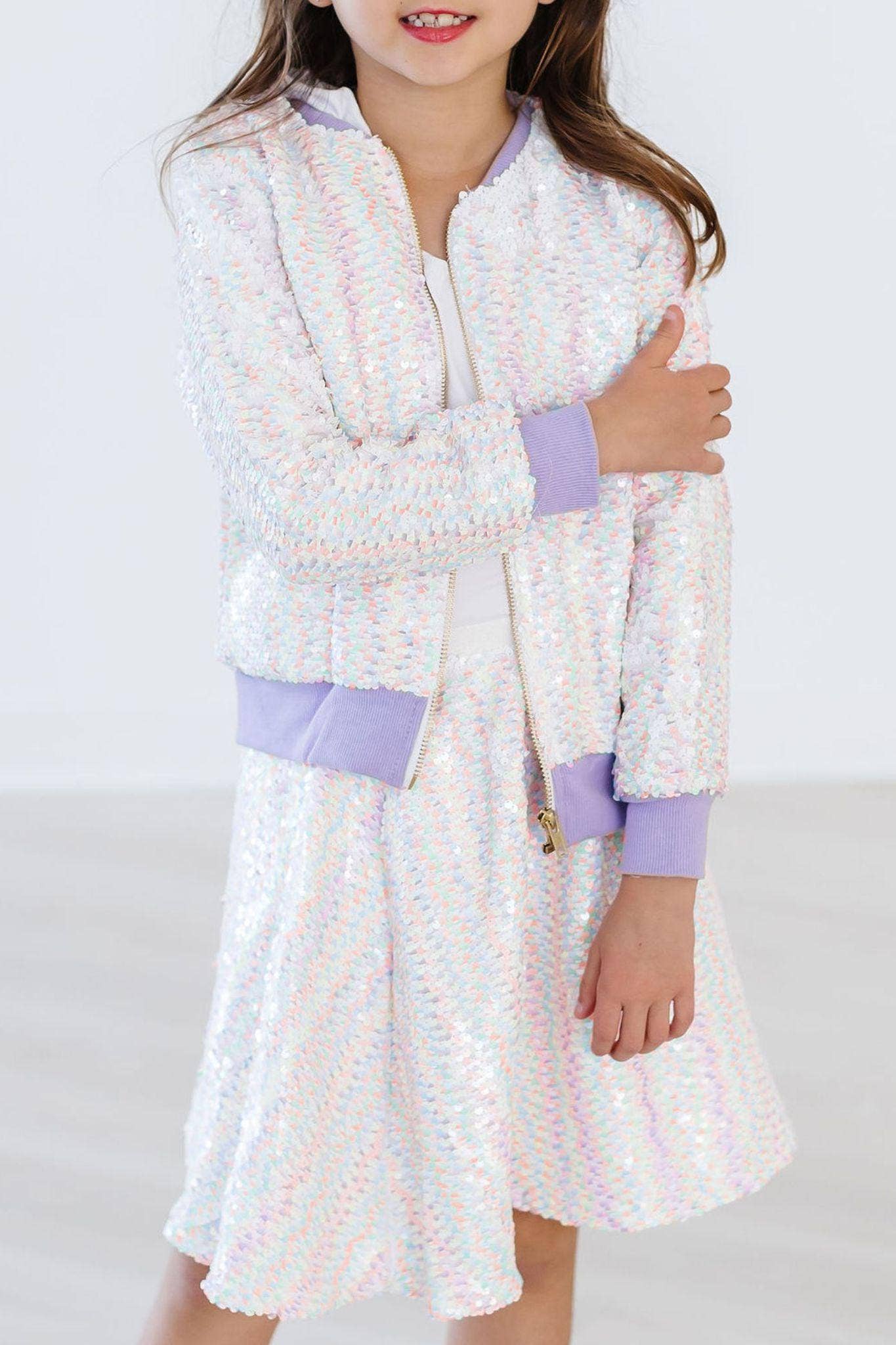 Unicorn Flip Sequin Girls Jacket