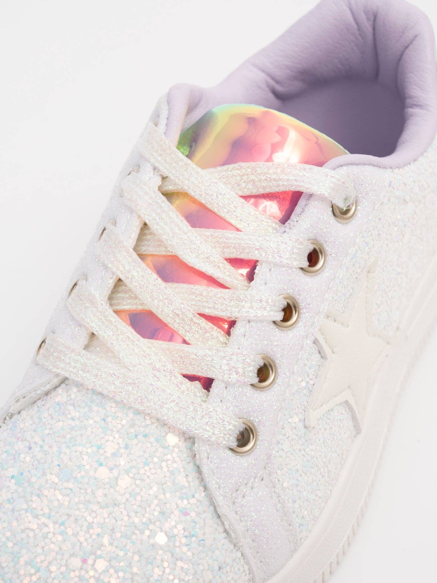 Girls' Sparkle Star Sneaker - Unicorn Glitter