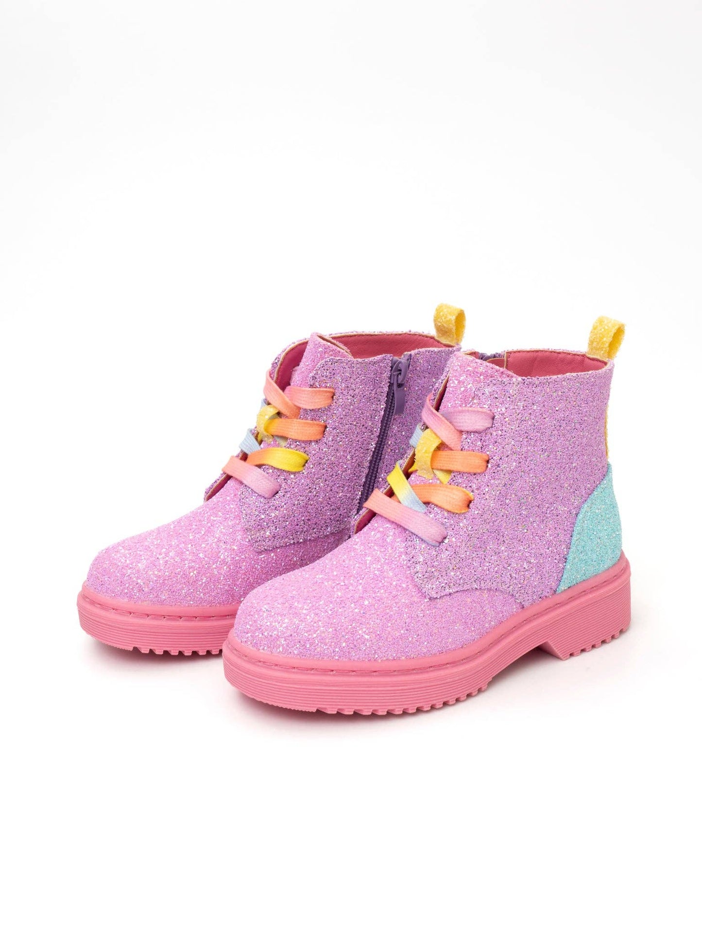 Girls Unicorn Shimmer High Top Boots