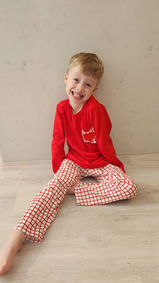 My Heart in Your Pocket Embroidered Boys Set