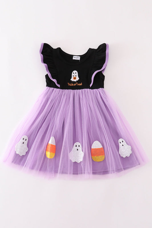 Trick or Treat Purple Tutu Dress