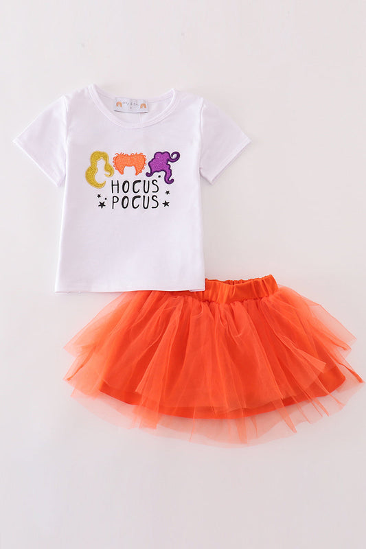 Hocus Pocus inspired Glitter top & Skort Set