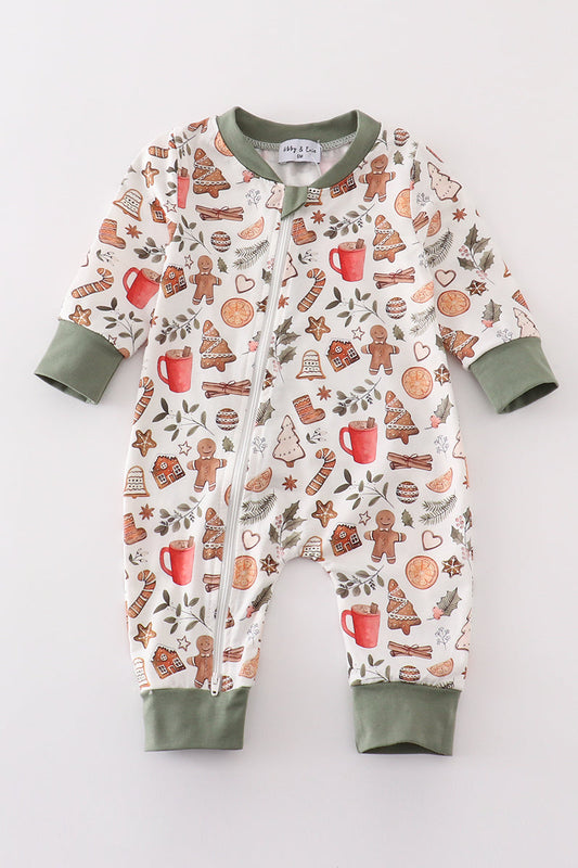 Boys Gingerbread Christmas Zippy