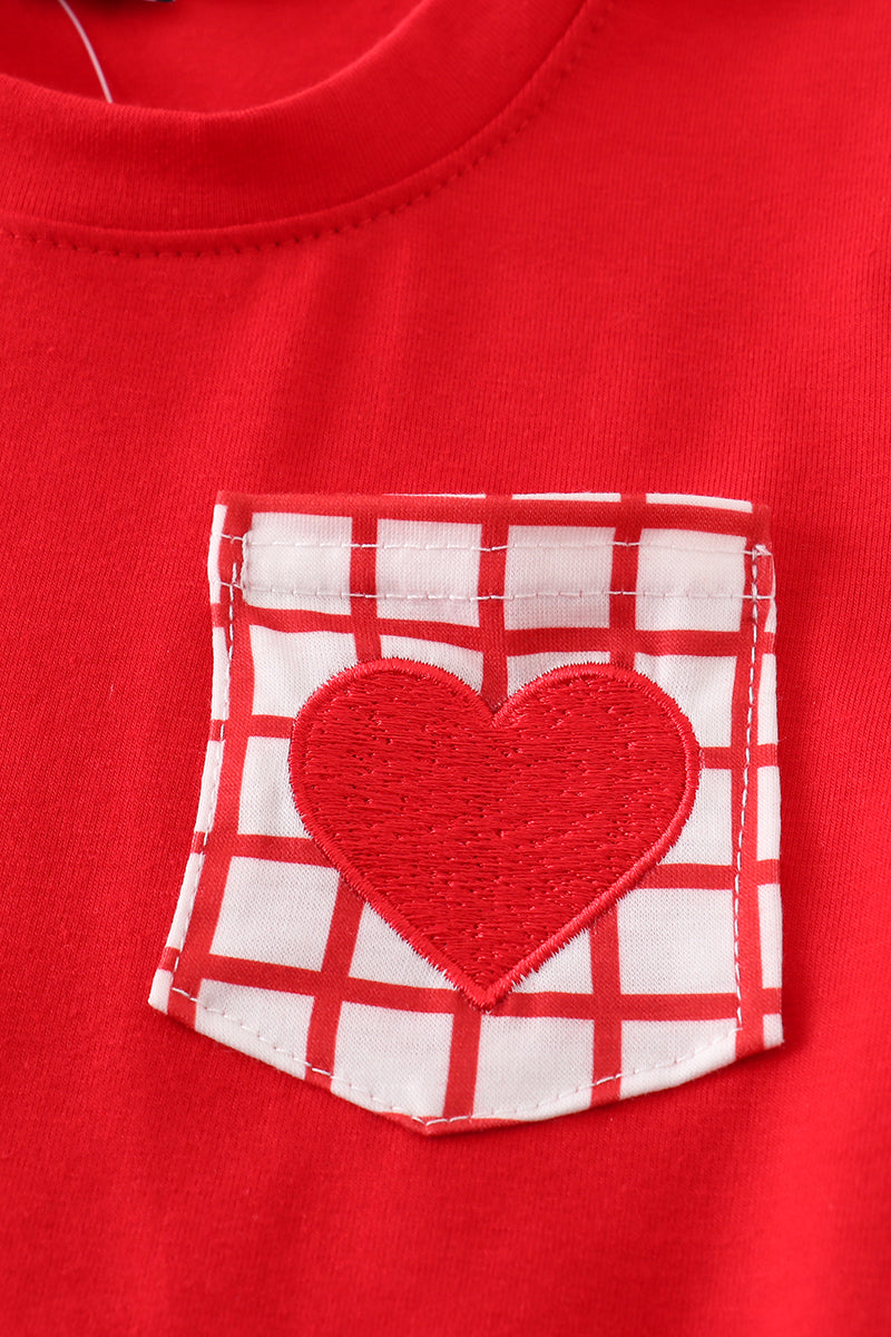 My Heart in Your Pocket Embroidered Boys Set