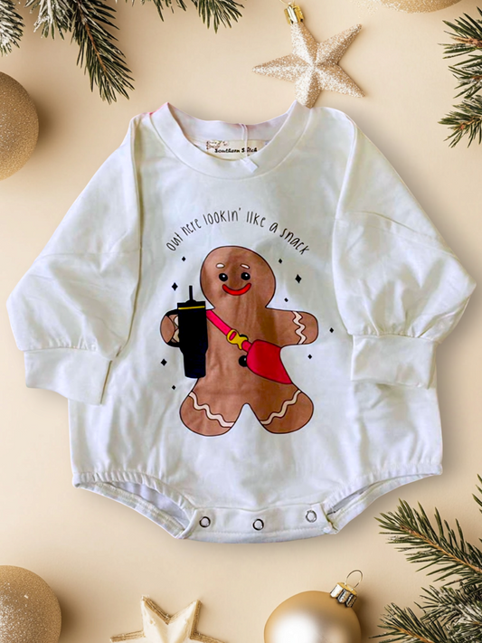 Looking like a snack baby romper