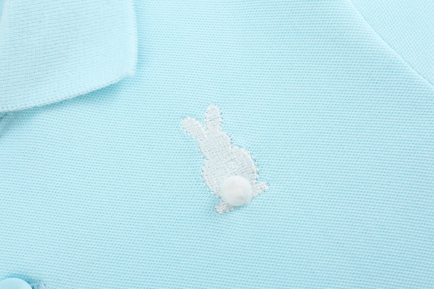 Light Blue Easter Bunny Polo Shirt