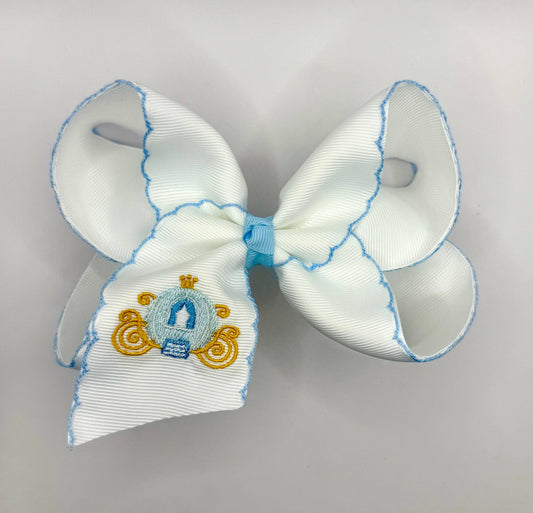 Princess Carriage Moonstitch Hairbow