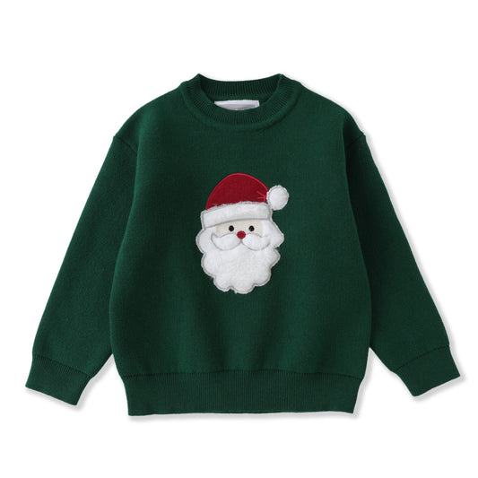 Green Santa Christmas Sweater