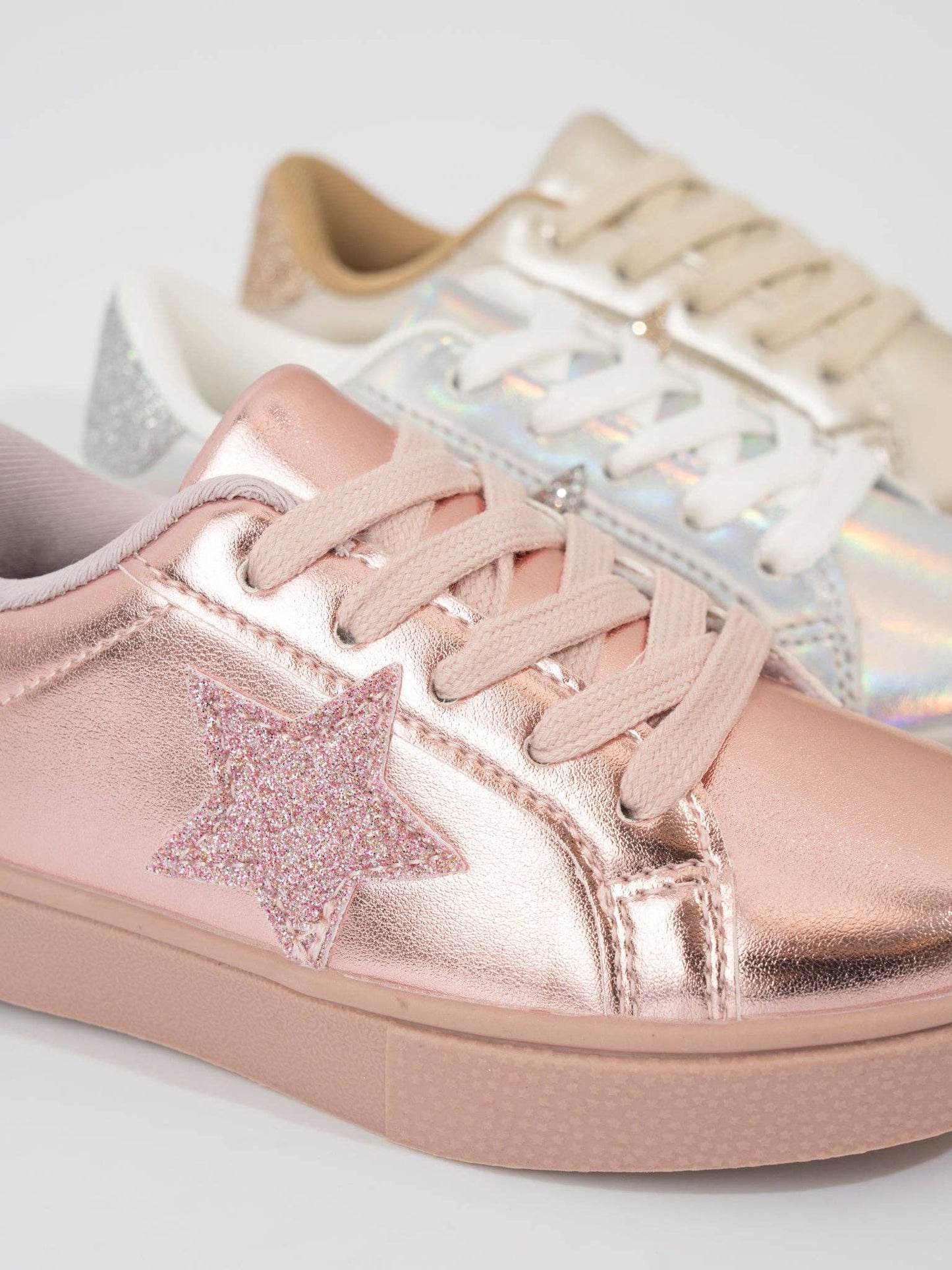 Girls' Sparkle Star Sneaker - Metallic Pink