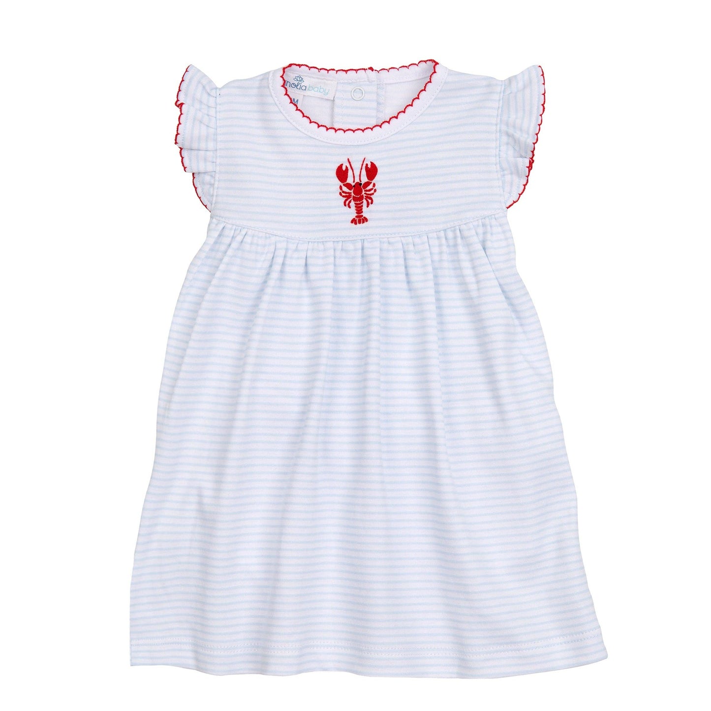 Lil' Snappers Crawfish Embroidered Dress