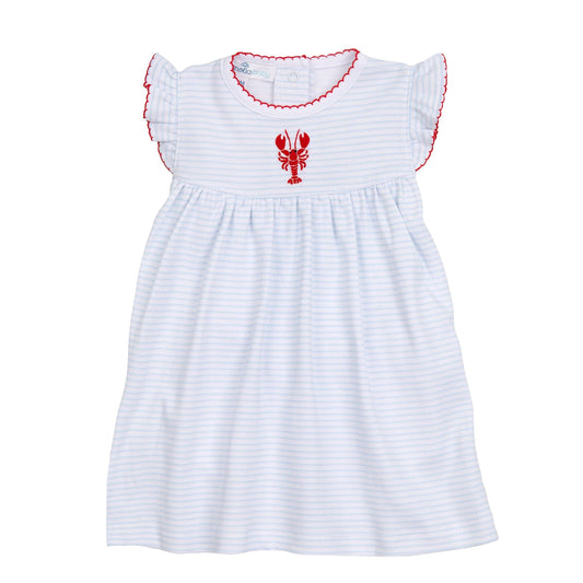 Lil' Snappers Crawfish Embroidered Dress
