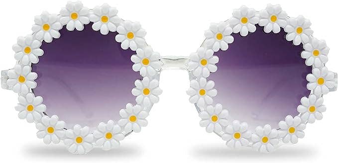 Round Daisy Flower Kids Sunglasses