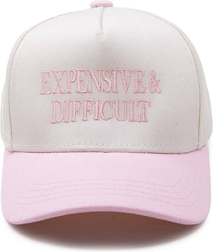 Kids 2-Tone Cap: Expensive & Difficult- Rose/Beige