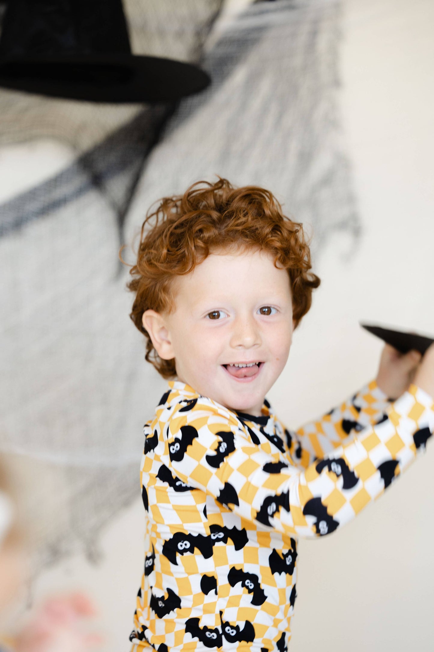 Kids Bewitching Bats Two Piece Pajamas Set