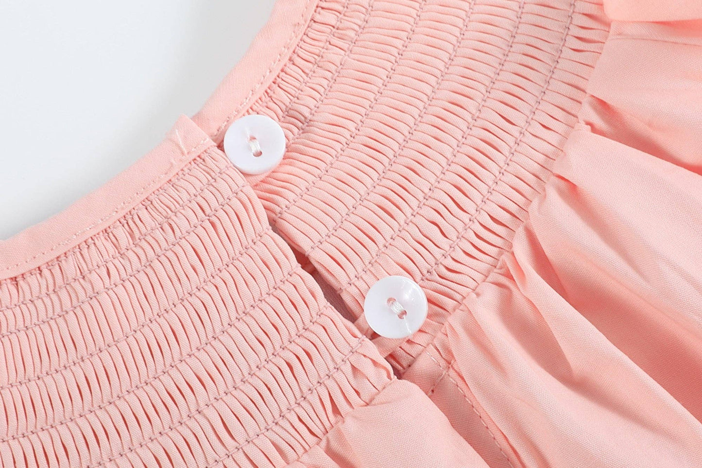 Pink Easter Bunny Smocked Top and Bloomer Set