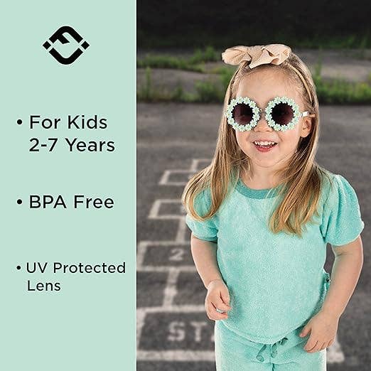 Round Daisy Flower Kids Sunglasses