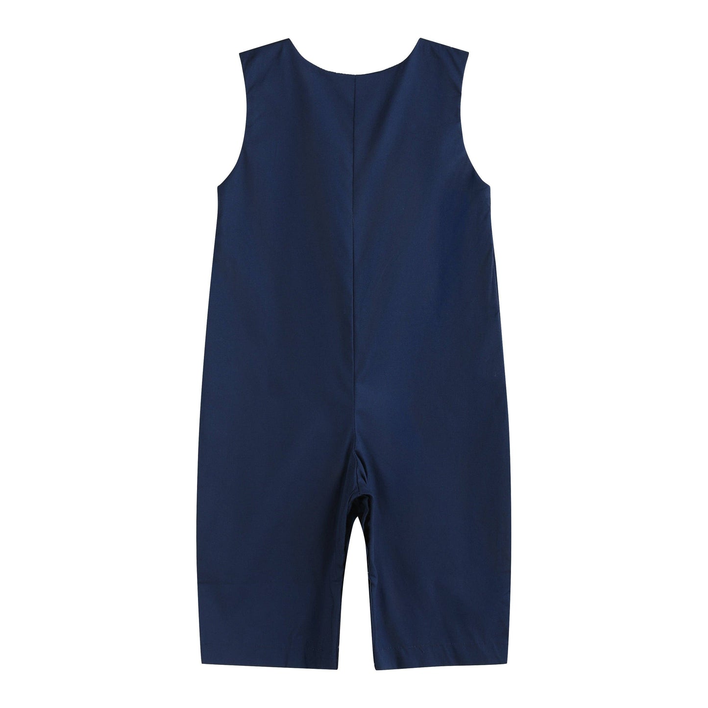 Blue Nativity Smocked Boys Overalls