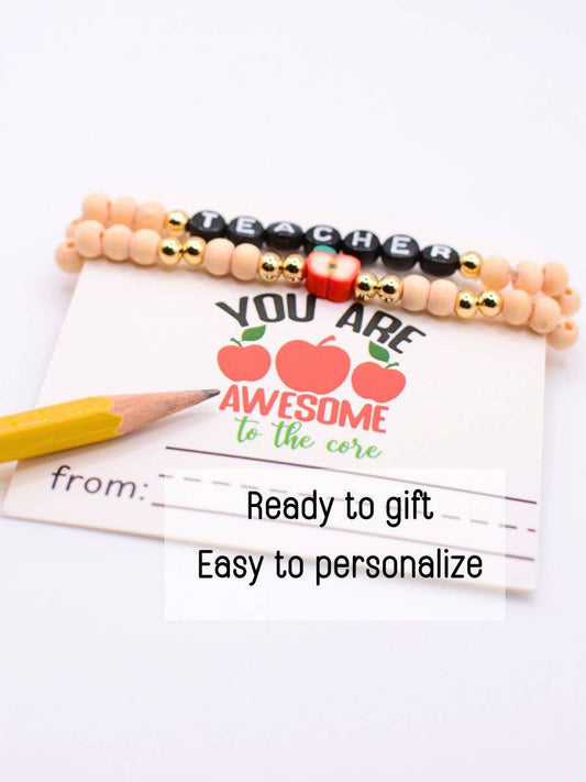 Teacher Bracelet Gift Set