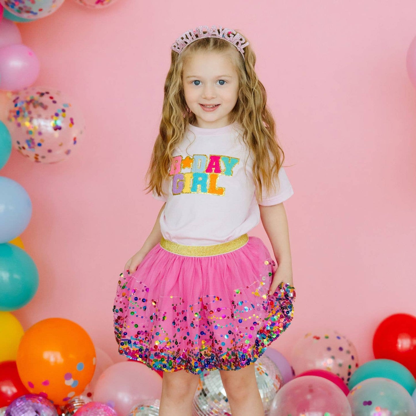 Raspberry Confetti Girls Tutu