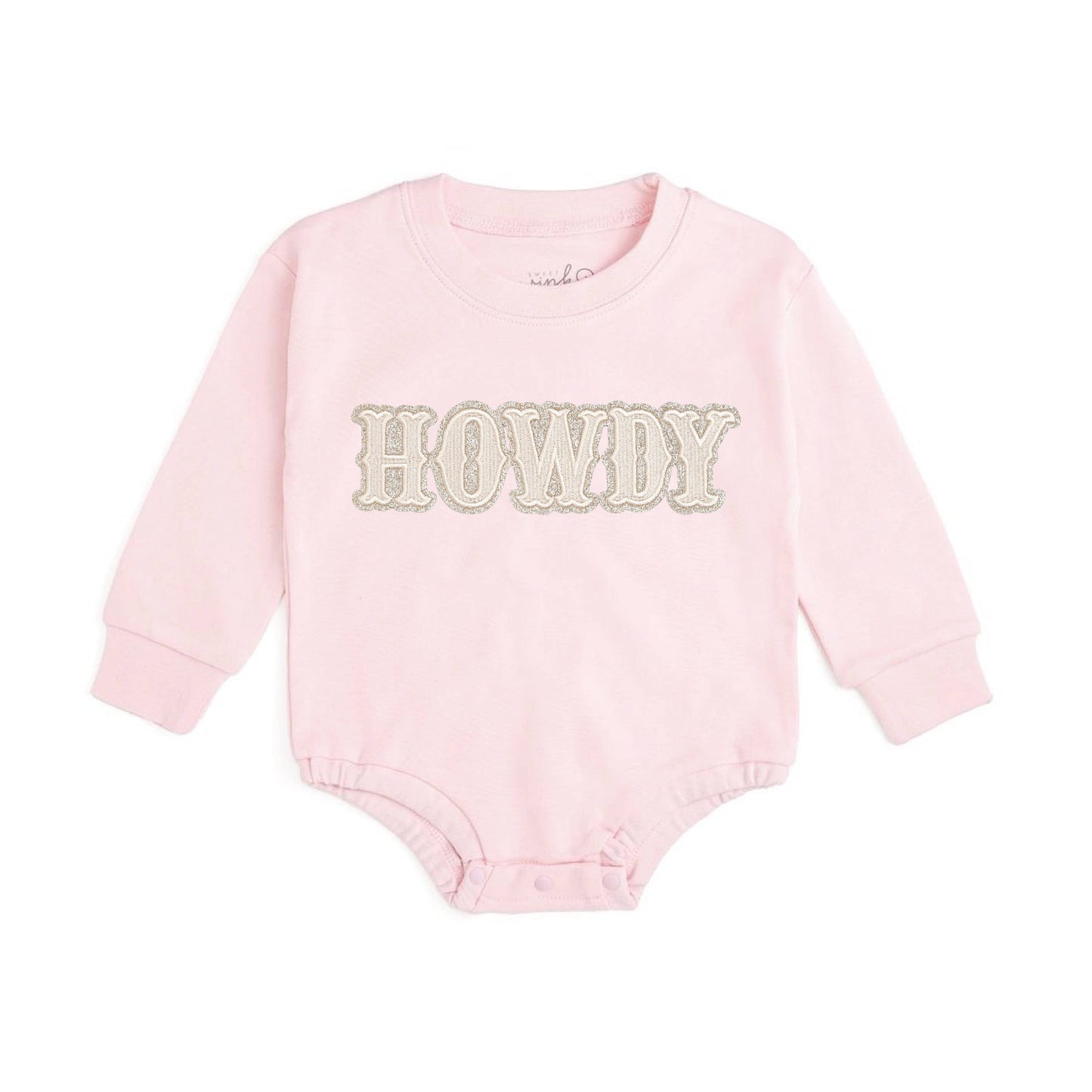 Howdy Patch Western Long Sleeve Romper - Baby Clothing: 00-3M