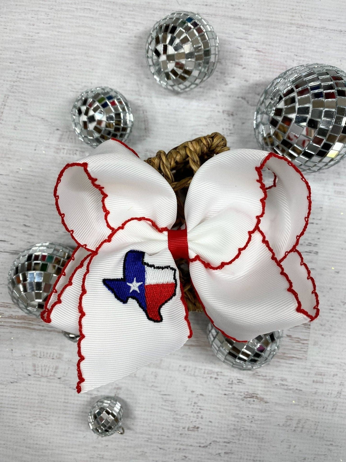 Texas State Moonstitch Hair Bow