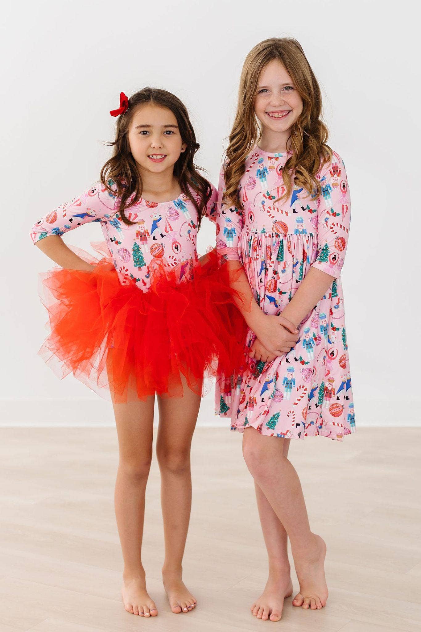 Pink Sugarplum Fairy Pocket Girls Twirl Dress