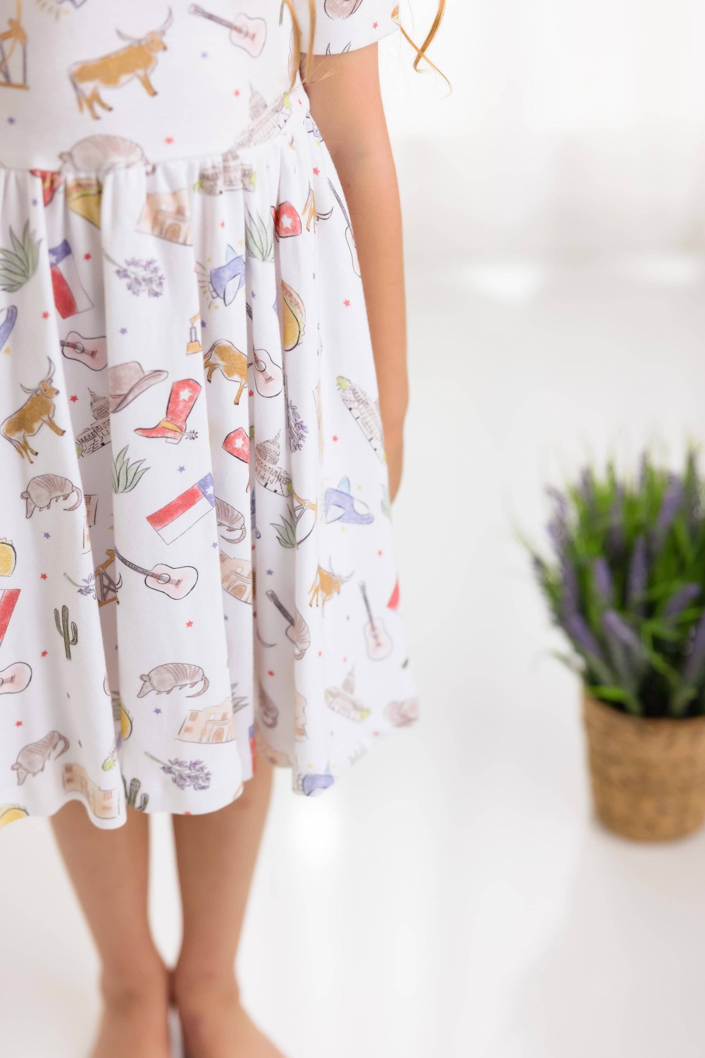 Girls Texas Organic Cotton Twirl Dress